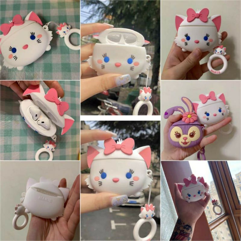 (Order 7 ngày) Case bảo vệ Airpods Pro/1/2 sanrio phù thủy koromi/ mèo kitty charmmy/ sói và cừu/ bạch tuyết