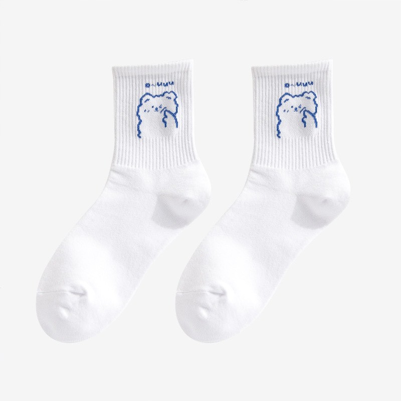 Tất cổ cao khủng long COMBO 5 ĐÔI cute ulzzang cotton cao cấp thời trang hàn quốc giá rẻ dành cho nam nữ MRSOCKS VC070