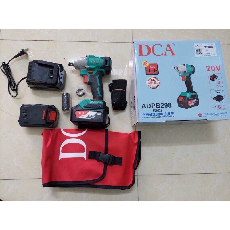 MÁY Siết bu lông PIN DCA 20V HÀNG CHÍNH HÃNG KHÔNG CHỔI THAN