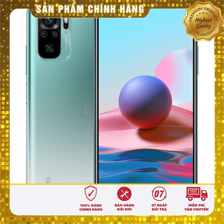 Điện Thoại Xiaomi Redmi Note 10 4GB Chính Hãng Bảo Hành 12 Tháng Bộ 4 Camara Sau Điện Thoại Cảm Ứng Xiaomi Redmi 10 Đẹp