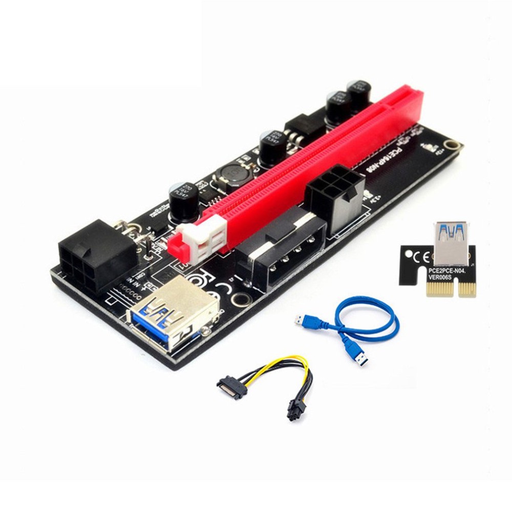 Card Usb 3.0 Pci-E Ver 009s 1x 4x 8x 16x Sata 15pin Sang 6pin + Usb 3.0