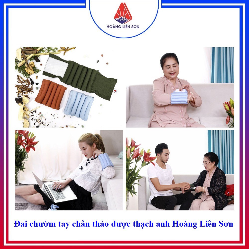 Đai chườm tay chân thảo dược thạch anh Hoàng Liên Sơn