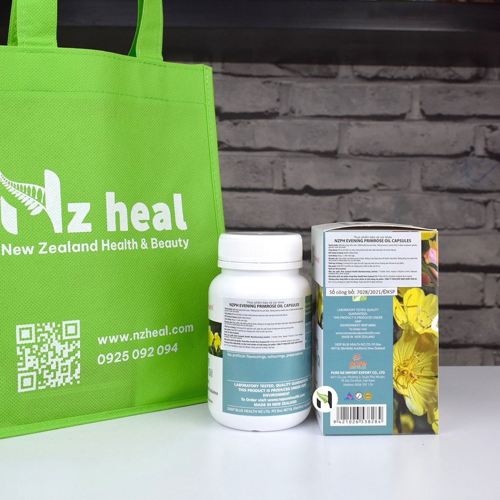 [Hỏa tốc] Viên uống tinh dầu hoa anh thảo Evening Primrose Oil Nzpurehealth 100 viên