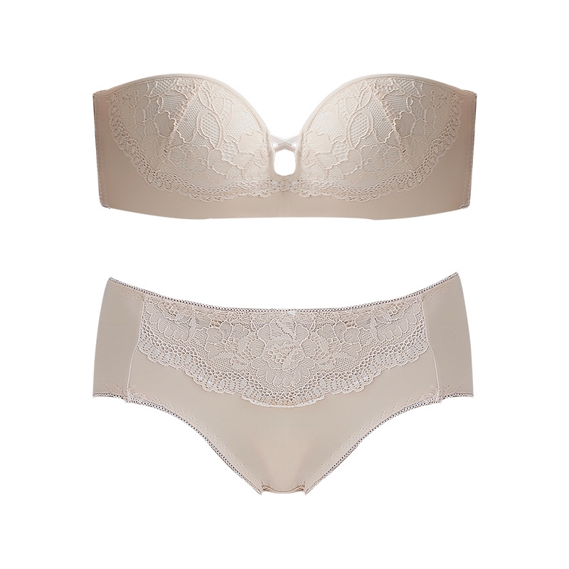 Bộ áo ngực không dây + quần lót phối ren quyến rũ cho nữ (Có bán lẻ áo ngực) | BigBuy360 - bigbuy360.vn