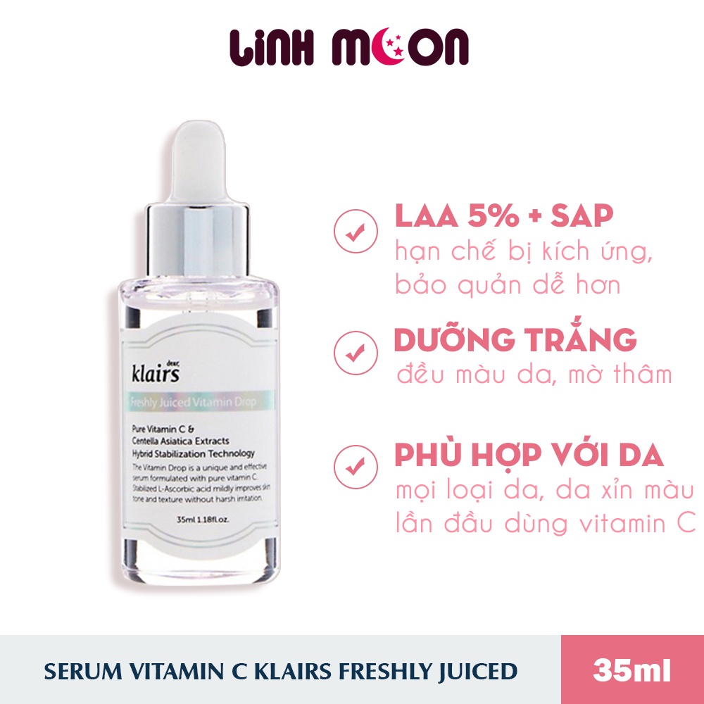 Tinh Chất Vitamin C Klairs Freshly Juiced Vitamin Drop Serum