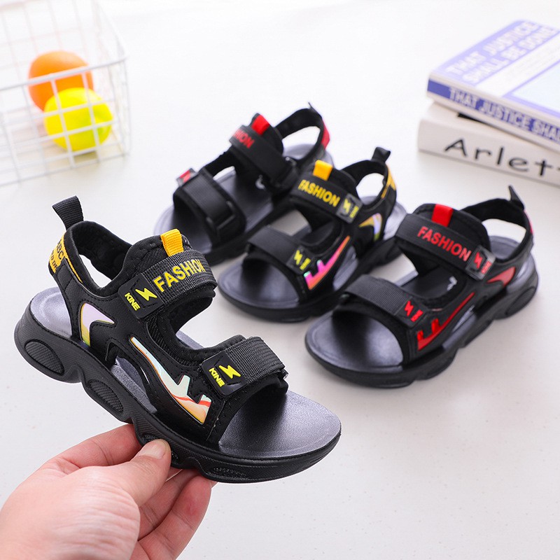 [Rẻ nhất shopee] Sandal bé trai đi học, đi chơi phong cách thời trang, da mềm êm chân, đế chống trượt