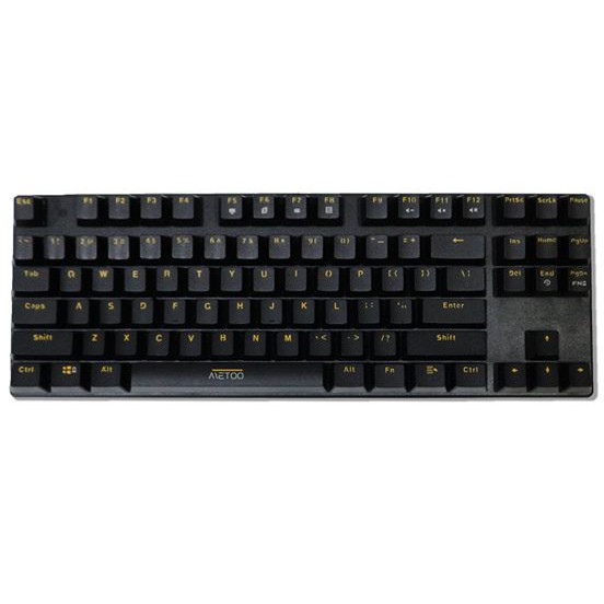 [Mã ELMS5 giảm 7% đơn 300K] BÀN PHÍM CƠ METOO ZERO TKL FULL BLACK BLUE SWITCH