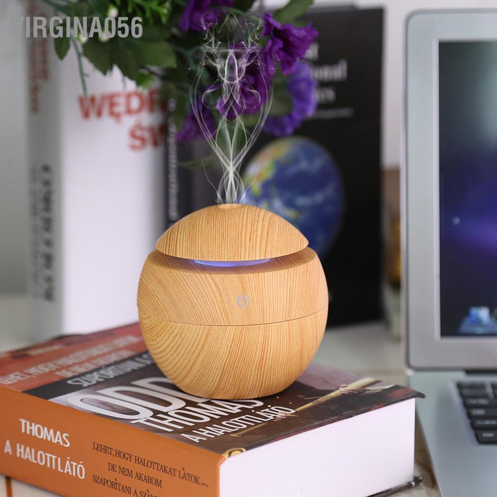 Virgina056 USB Essential LED Touch Aroma Ultrasonic Humidifier Oil Diffuser Air Purifier