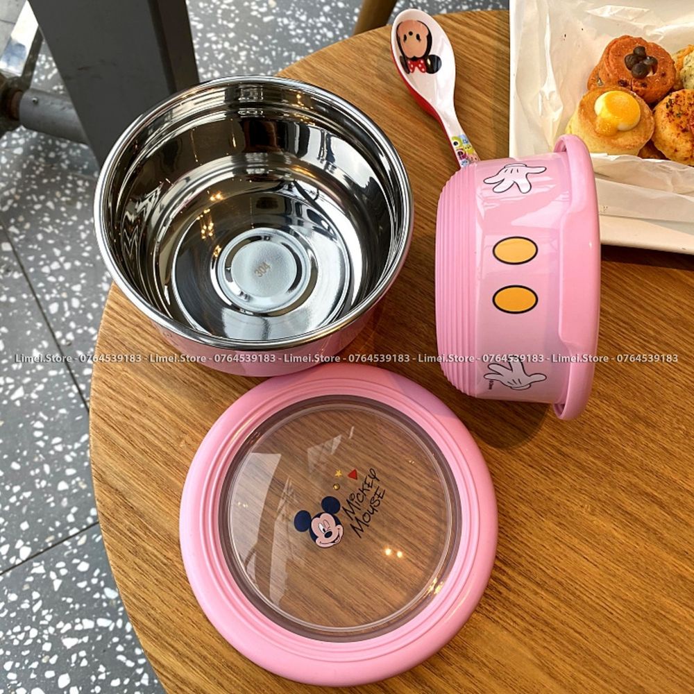 Set 2 tô giữ nhiệt đựng thức ăn hình Frozen Car