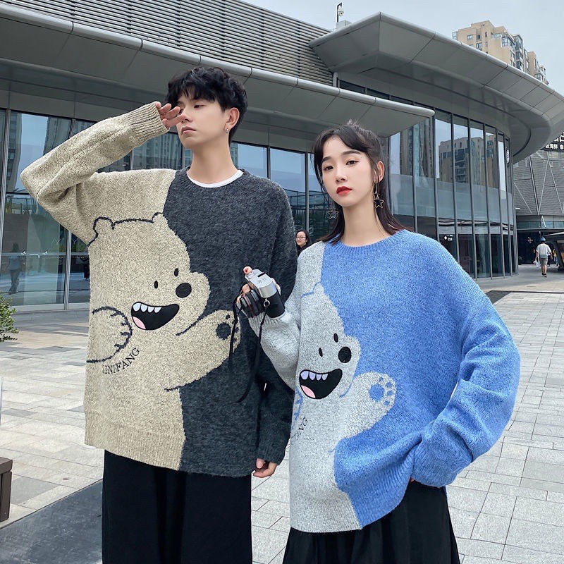 Áo len hàn VINTAGE đồ đôi thu đông 2020 siêu xinh