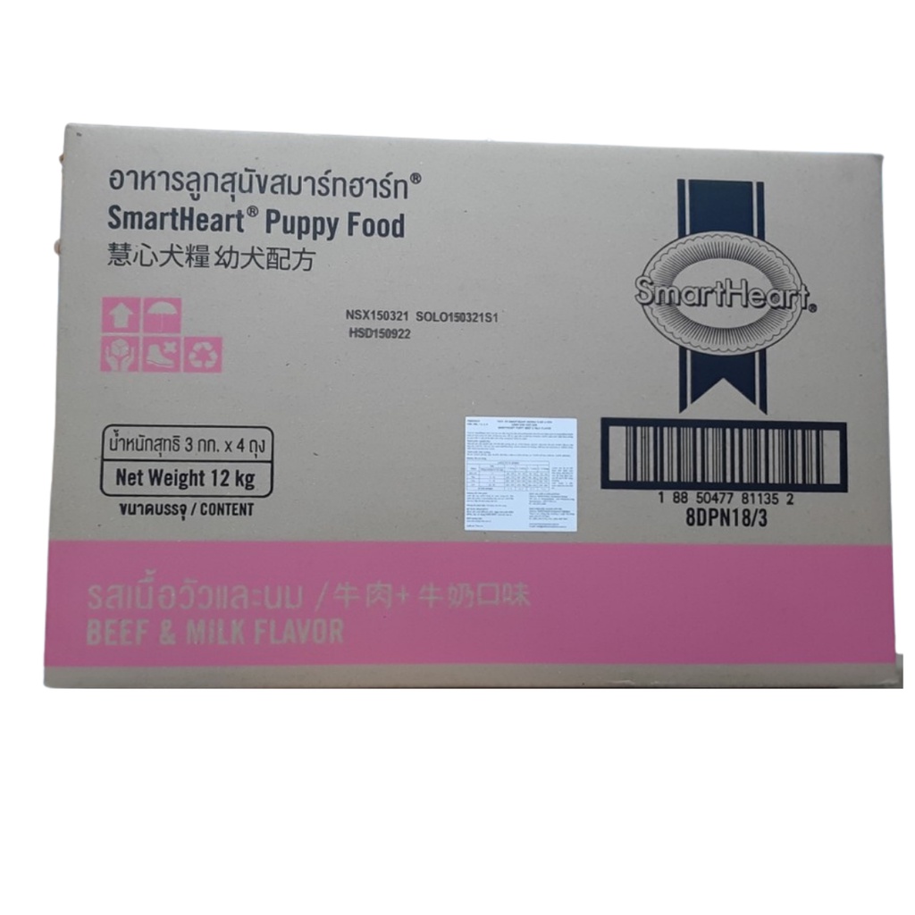 [Rẻ vô Địch][Có Sẵn]Thứ Ăn Cho Chó Con Smart Heart Puppy Gói 1.5Kg
