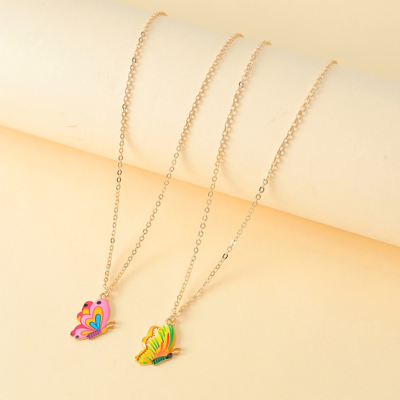 Set 2 Vòng cổ Hình Bướm Cho Bạn Thân