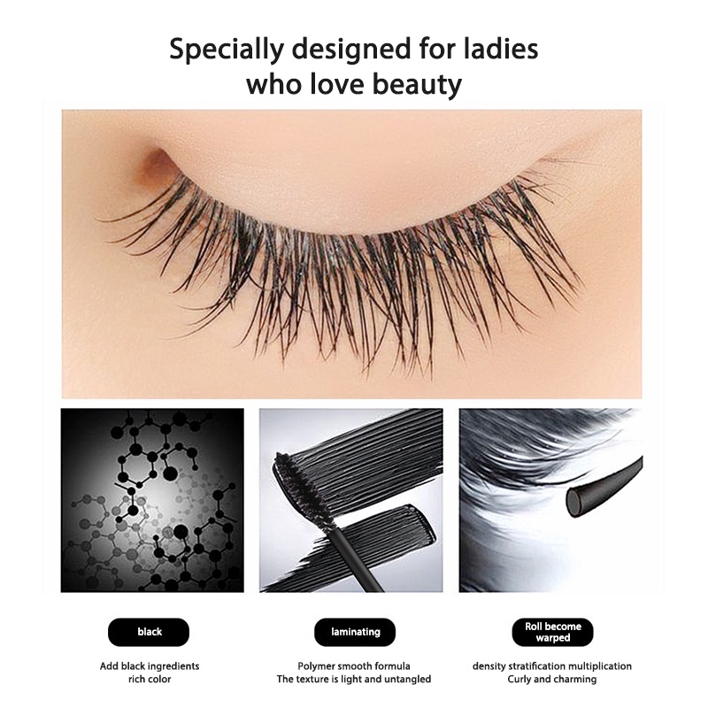 ✨✨Bộ 1/2 mascara hai trong một chống nước và mồ hôi không dễ lem