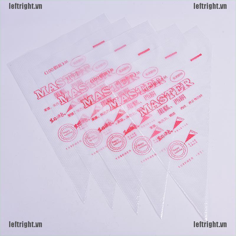 Set 100 Túi Bắt Kem Trang Trí Bánh Dùng Một Lần Tiện Dụng