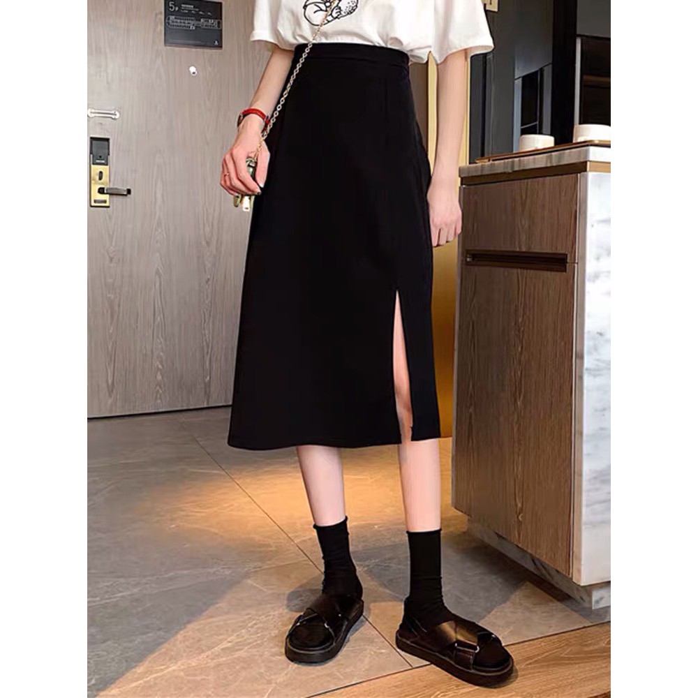 [Quà tặng là dây buộc tóc shop tặng bạn nhé] Chân váy dài dáng suông, Chân váy Midi dáng vintage cá tính MS13 | BigBuy360 - bigbuy360.vn