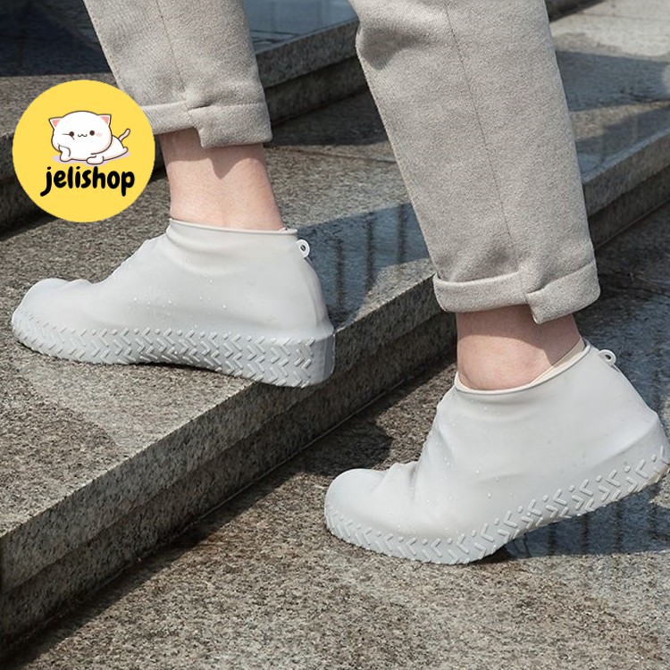 Bọc giày đi mưa chất liệu silicone chống trơn trượt