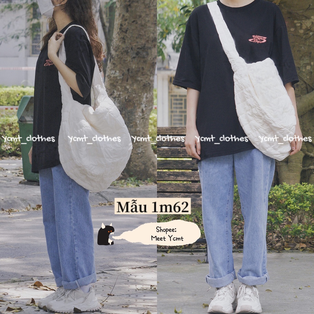 SẴN Túi tone đeo chéo size lớn cheap moment giống Jennie Blackpink trần bông ulzzang