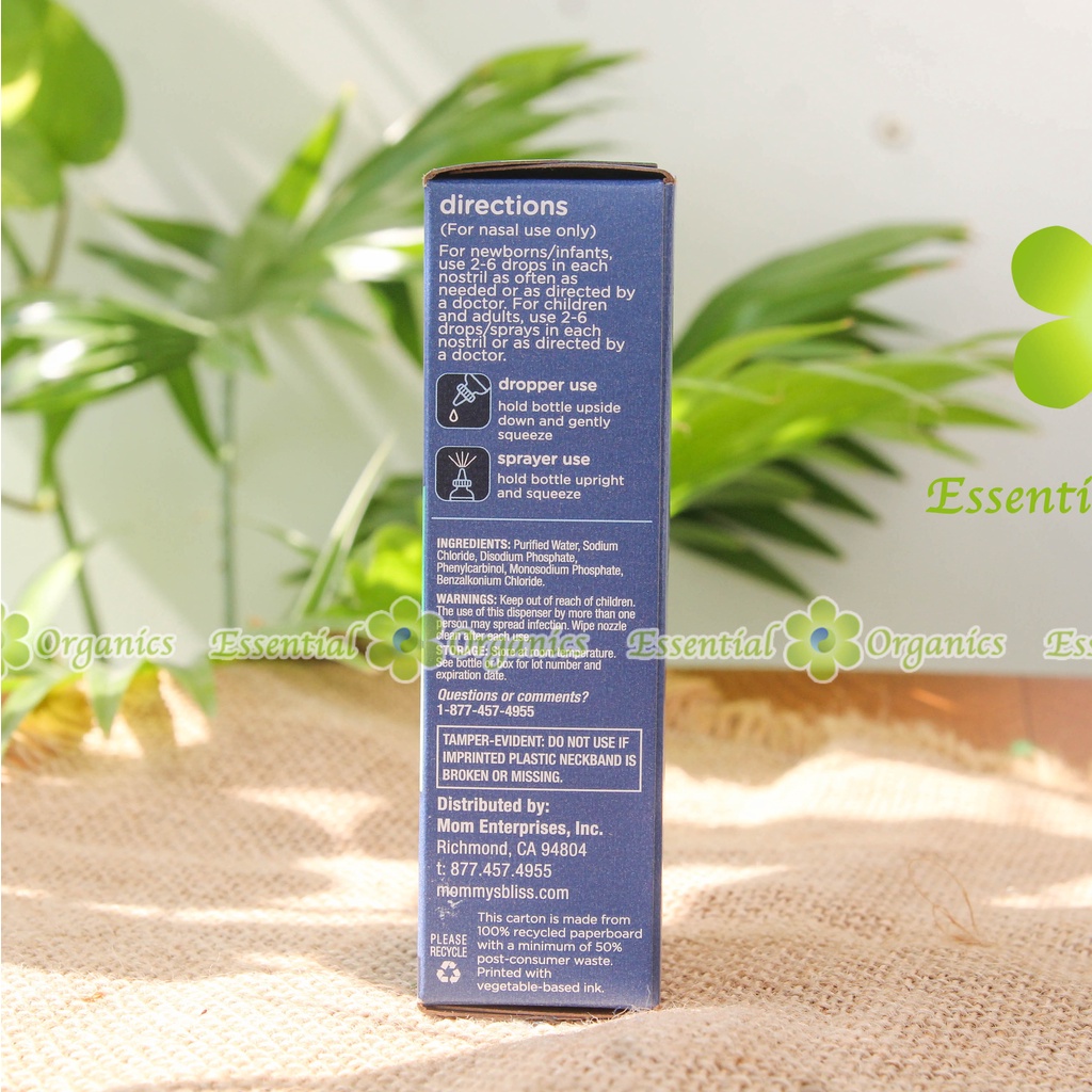 Dung dịch vệ sinh mũi Mommy’s Bliss (30ml) vệ sinh mũi cho bé hàng Mỹ