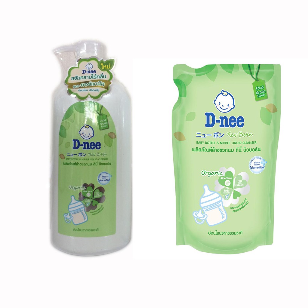 NƯỚC RỬA BÌNH SỮA, HOA QUẢ DNEE CHAI 620ML VÀ BỊCH 600ML