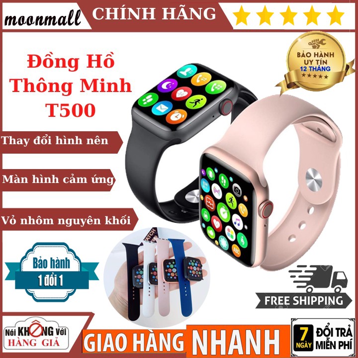 🎀Bảo Hành 12 Tháng🎀 Đồng Hồ Thông Minh TS 500 Chuẩn 1:1 Bản Seri 5 Kết Nối Bluetooth Với Điện Thoại, Thay Được Dây