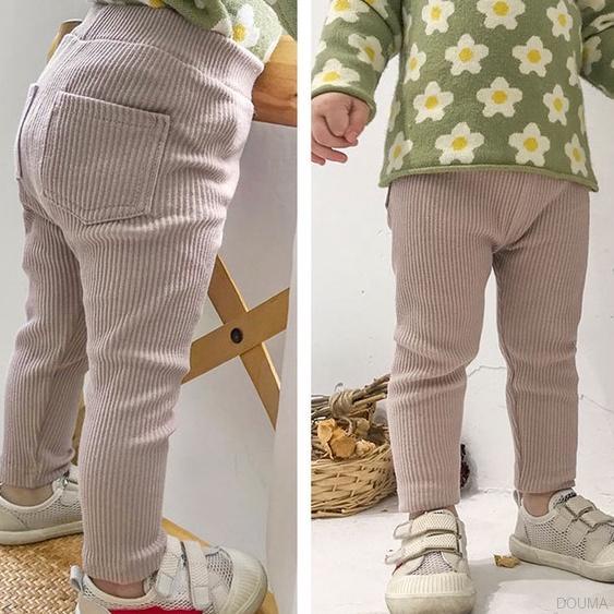 Quần legging cotton co giãn có túi thời trang Hàn Quốc cho trẻ nhỏ