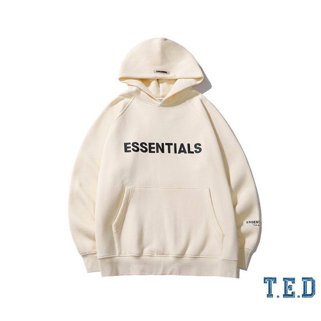 Áo hoodie Essentials nỉ bông dày dặn kèm ảnh thật POCAHOUSE Áo hoodie nam nữ nỉ bông TED12 | BigBuy360 - bigbuy360.vn