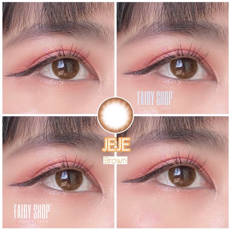 Kính Áp Tròng JEJE BROWN 14.0mm - Kính Áp Tròng FAIRY SHOP CONTACT LENS - độ cận 0 đến 8