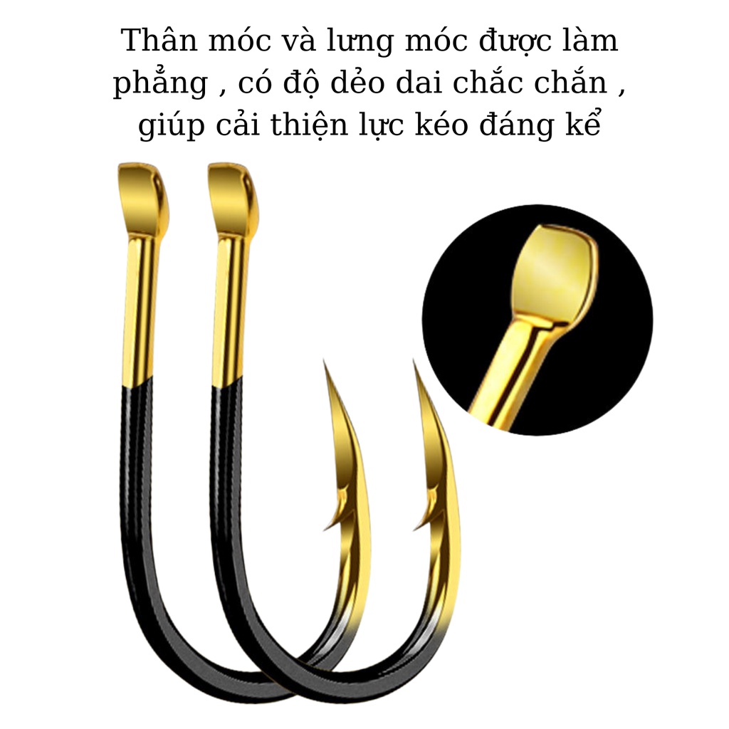 Lưỡi Câu Cá CJ-Seiko Cao Cấp Hộp 30 Chiếc Chất Liệu Thép Vonfram Nhập Khẩu