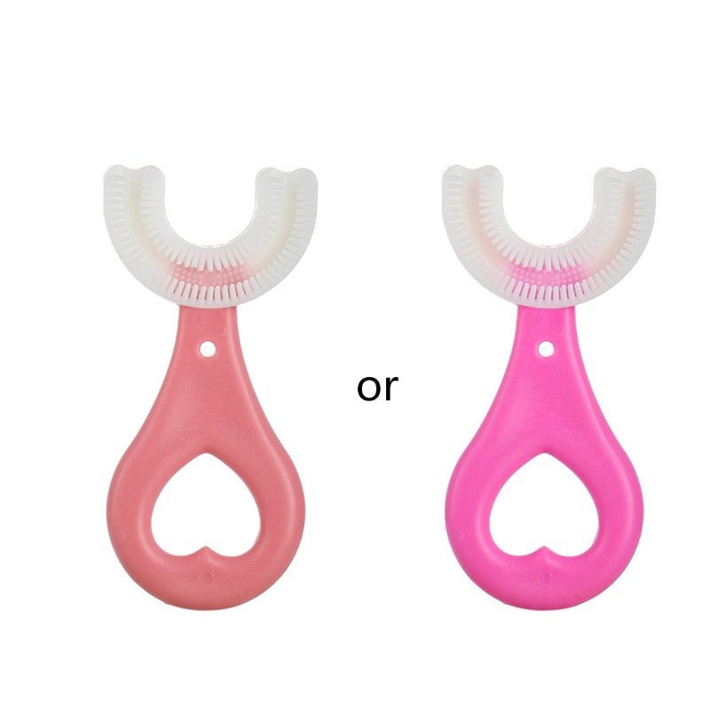 Bàn Chải Đánh Răng Silicone Hình Chữ U 9cm Tiện Dụng Cho Bé