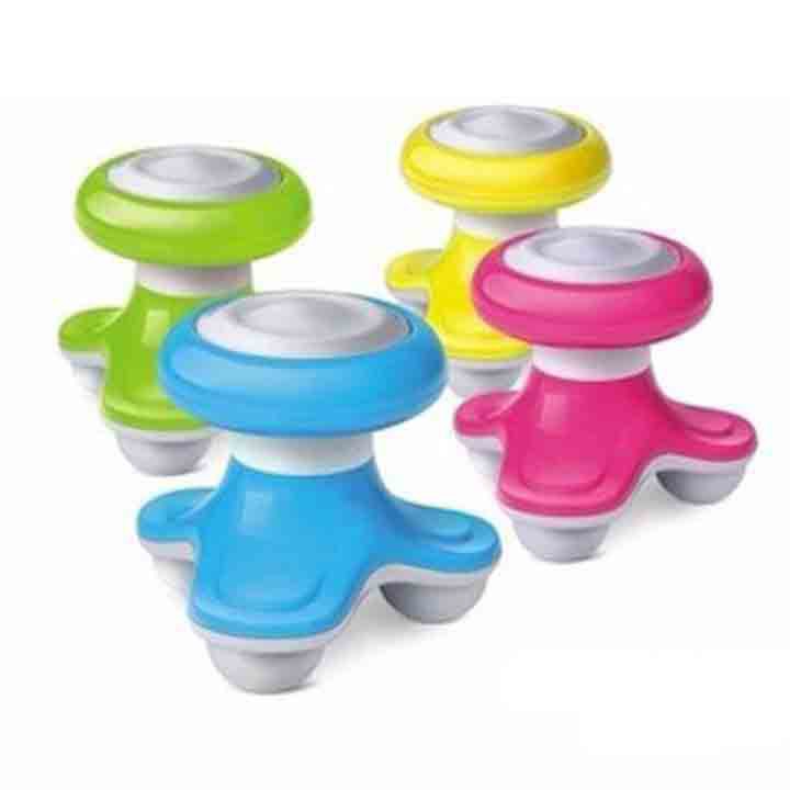 Máy massage cầm tay mini rung 3 chân MIMO dùng pin hoặc cáp sạc, máy mát xa toàn thân lưng cổ vai gáy tiện dụng