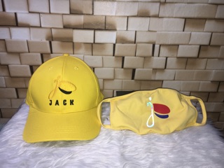 [Feeship] combo lightstick + nón vàng + khẩu trang vàng jack