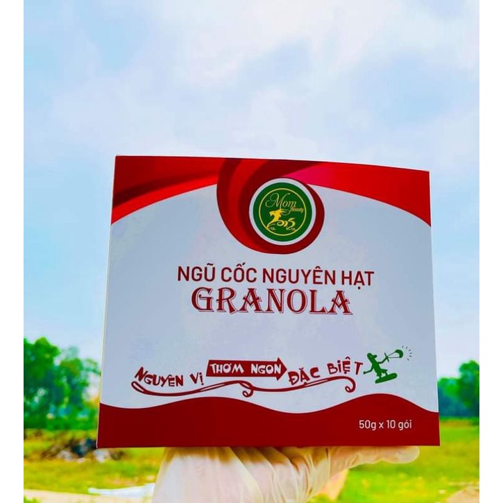 Granola - ngũ cốc nguyên hạt siêu dinh dưỡng - mua 1 hộp 10 gói giá ưu đãi