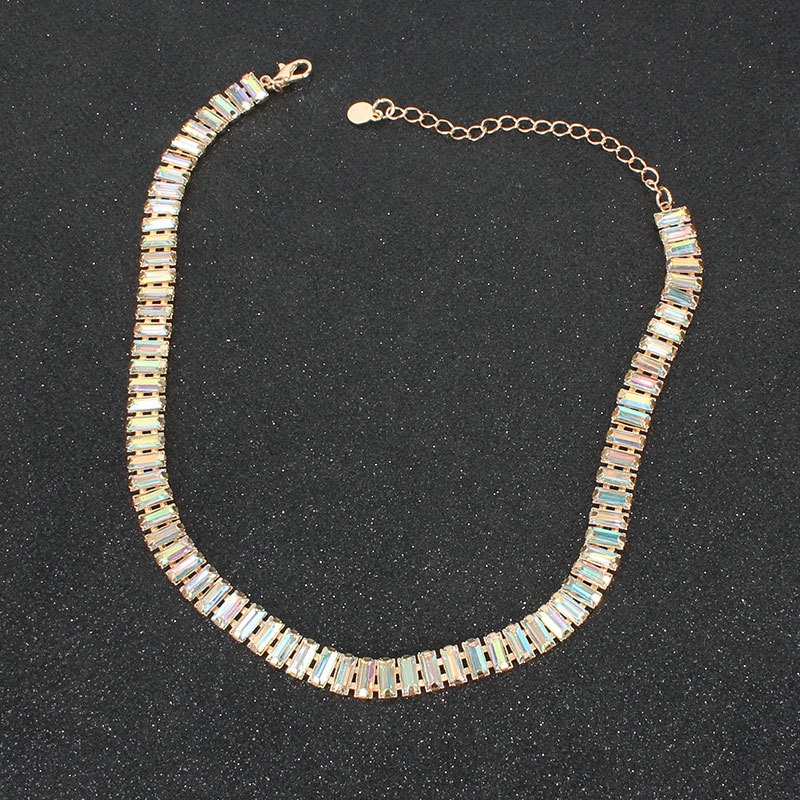 Vòng cổ Hợp Kim Đính Đá Nhiều Màu Sắc Cá Tính