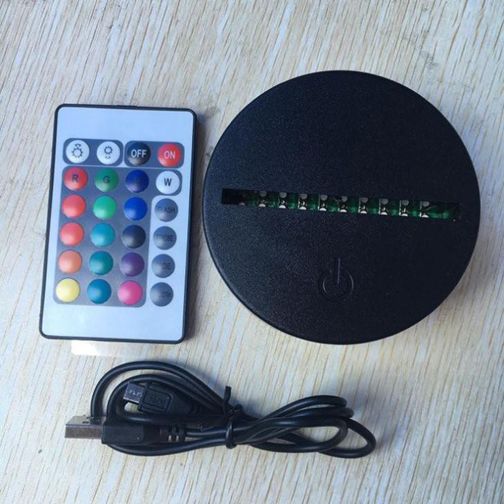 Bộ đế đèn LED 3D 16 màu