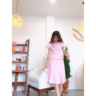 ĐẦM MIDI THẮT EO XOÈ