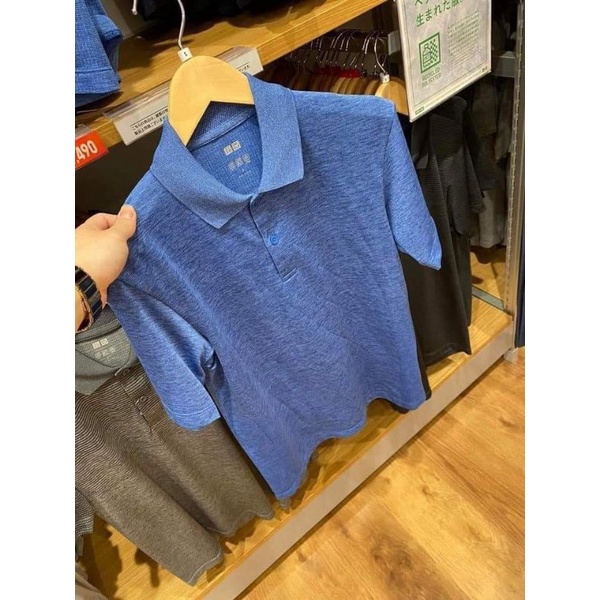 Áo Polo Uni Qlo Nam Dry Ex Tay Ngắn - Nội Địa Nhật Bản