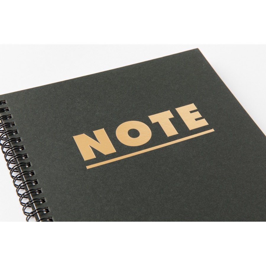 Sổ Tay Lò Xo ARTBOX Hàn Quốc Màu Đen Chữ Note Đơn Giản