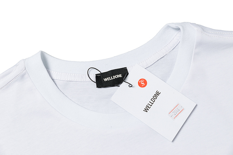 Áo Thun Ngắn Tay Cổ Tròn In Chữ Welldone