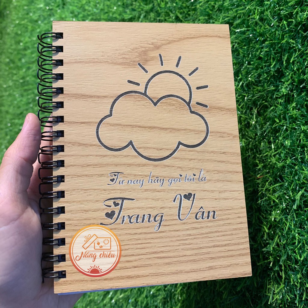 Combo 20 sổ tay khắc laser - Sổ tay ghi chú khắc bìa theo yêu cầu - Kích thước 15x20cm (A5)