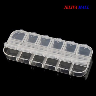 Khay đựng đá nail 12 ô nắp bật