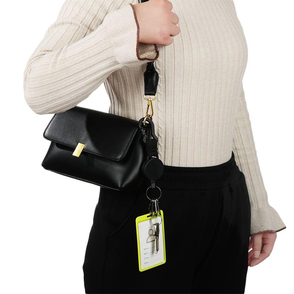 Móc Chìa Khóa Có Thể Thu Gọn Độ Co Giãn Cao Để Đựng Thẻ ID Tiện Dụng Giá Đỡ