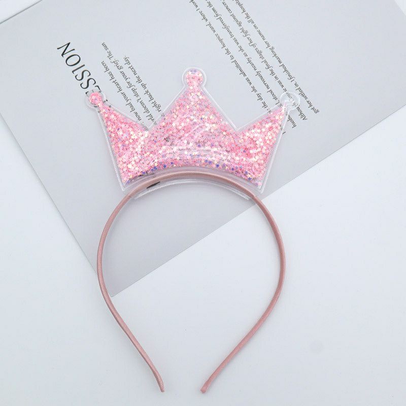 Mới | Bờm cài tóc Kim tuyến vương miện và nơ mickey siêu xinh lấp lánh