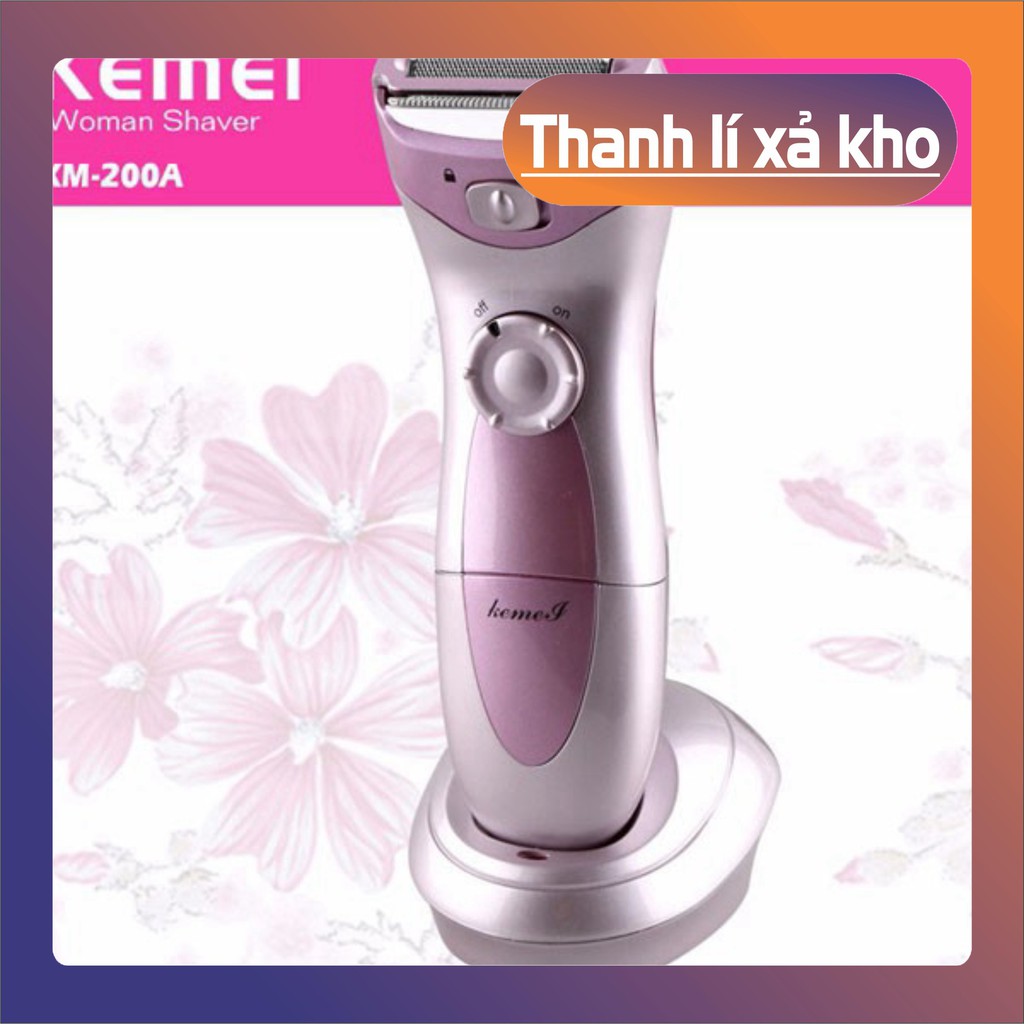 (Xả Hàng)  Máy cạo lông toàn thân Kemei Km-200A - 2431 (Hàng Tốt)