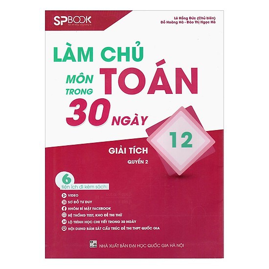 Sách - Làm Chủ Môn Toán Trong 30 Ngày - Giải Tích 12 (Quyển 2) | BigBuy360 - bigbuy360.vn