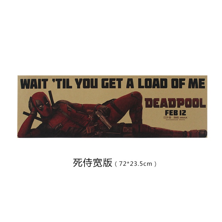 Tranh treo tường trang trí hình Deadpool