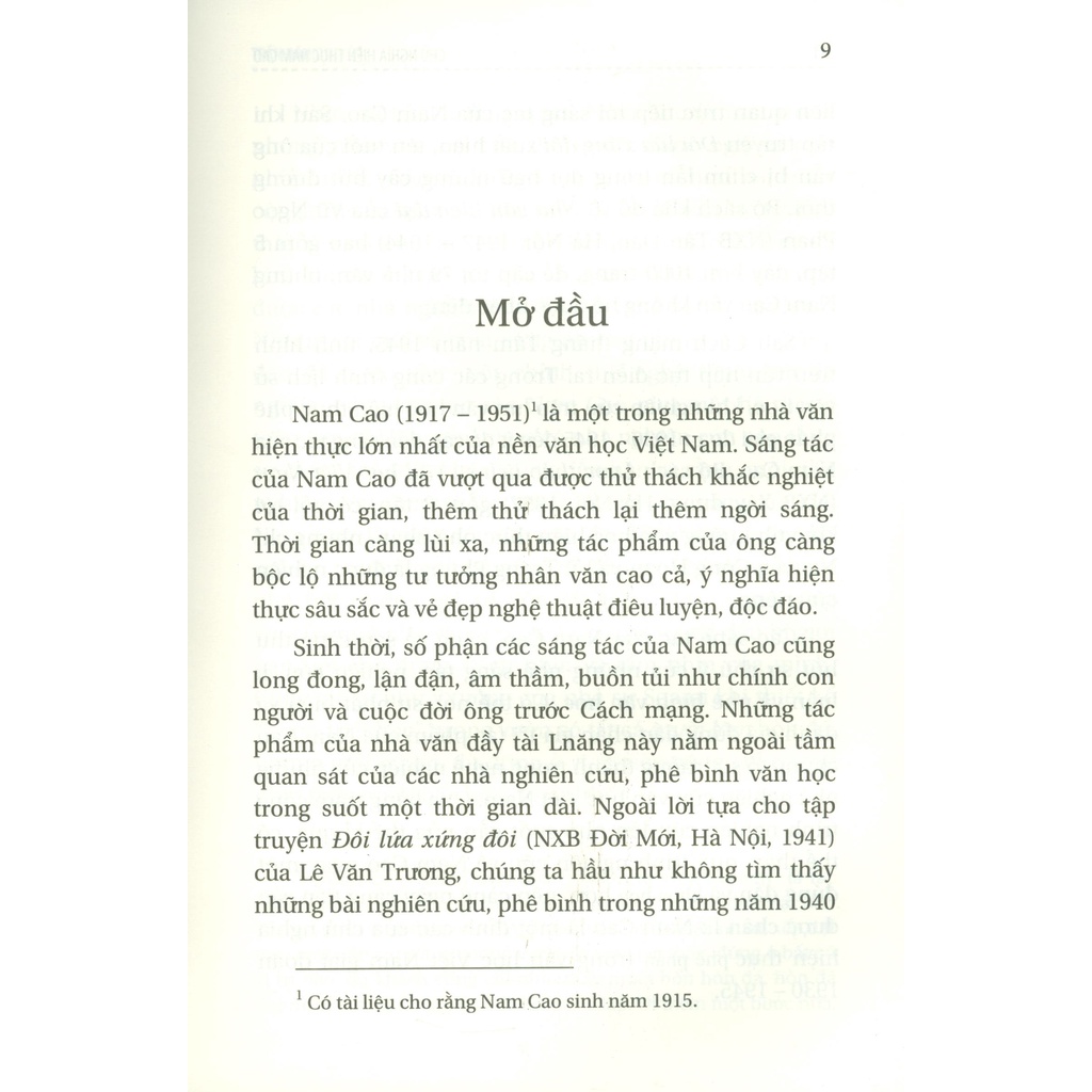 Sách - Chủ Nghĩa Hiện Thực Nam Cao