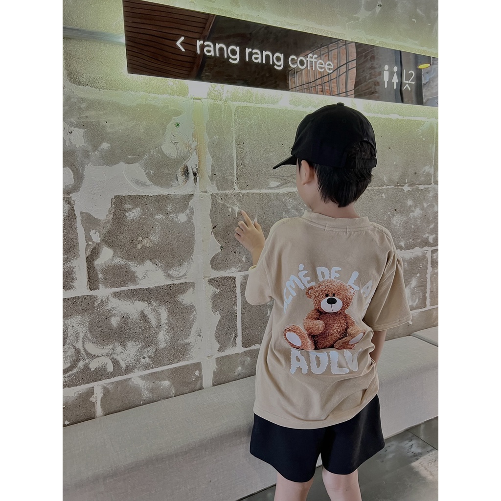 Áo thun A.D.LV TEDDY BEAR cho bé chất liệu cotton cao cấp thoáng mát 2BKidFashion