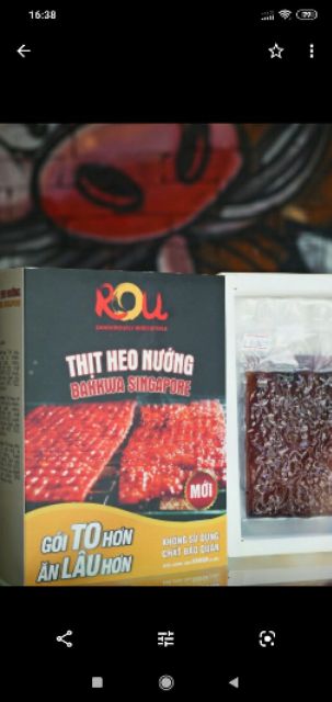 Hộp Bakkwa  - Thịt heo nướng Singapore
