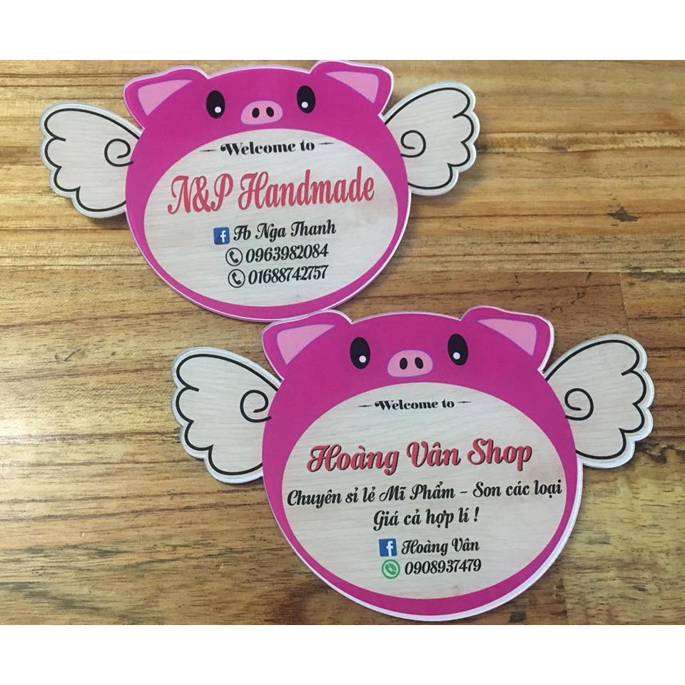 Bảng hiệu hình con Heo xinh xắn