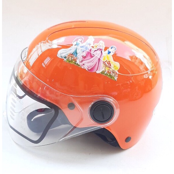 Mũ bảo hiểm cho bé 1/2 đầu có kính - siêu xinh - Dành cho bé từ 3 đến 6 tuổi - amby - giao tem ngẫu nhiên